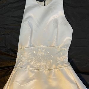 Demetrios Floral Embroidered Wedding Dress